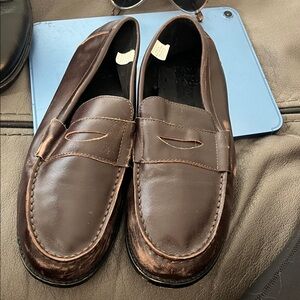 Janie and Jack Chocolate Brown Loafers